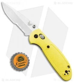 Benchmade Mini Griptilian AXIS Lock Knife Yellow (2.91" Satin Serr) S30V 9 Benchmade Mini Griptilian AXIS Lock Knife Yellow (2.91" Satin Serr) S30V -Benchmade Knife Shop Benchmade Mini Griptilian AXIS Lock Yellow Satin Serr 556S YEL S30V BHQ 2495 jr bottlecap