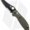 Benchmade Mini Griptilian AXIS Lock Knife Olive Drab (2.91" Serr) 555SBKHGOD -Benchmade Knife Shop Benchmade Mini Griptilian AXIS OD Green Black Serr 555SBKHGOD BHQ 112501 jr
