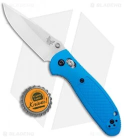 Benchmade Mini Griptilian AXIS Lock Knife Blue (2.91" Satin) 556-BLU-S30V -Benchmade Knife Shop Benchmade Mini Griptilian AXIs Lock Blue 556 BLU S30V BHQ 3563 jr bottlecap