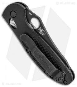 Benchmade Mini Griptilian Axis Lock Knife Black (2.91" Black) 555BK-S30V -Benchmade Knife Shop Benchmade Mini Griptilian Axis Lock 555BK Black PLN BHQ 92480 jr side