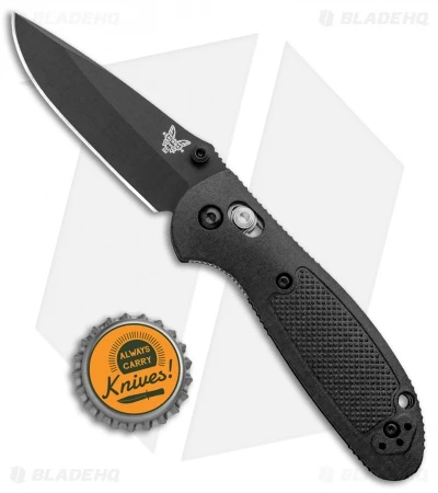 Benchmade Mini Griptilian AXIS Lock Knife Black (2.91" Black) D2 6 Benchmade Mini Griptilian AXIS Lock Knife Black (2.91" Black) D2 - Image 4