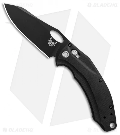 Benchmade Mini Loco AXIS Lock Knife Black G-10 (3.38" Black) 818BK 3 Benchmade Mini Loco AXIS Lock Knife Black G-10 (3.38" Black) 818BK