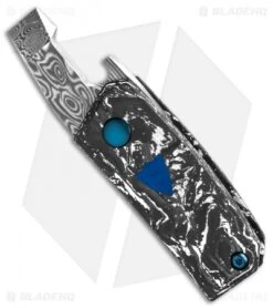 Benchmade Oeser Gold Class Tengu Tool Arctic Storm Fat CF (1.1" Dama) -Benchmade Knife Shop Benchmade Oeser Tengu Tool White Black 1in Damasteel Multi Tool 602 211 BHQ 138208 td spine