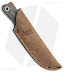 Benchmade Pardue Hunter Fixed Blade Knife OD Green Micarta (3.5" Satin) 15400 -Benchmade Knife Shop Benchmade Pardue Hunter OD Green Micarta Satin BHQ 78768 er sheath