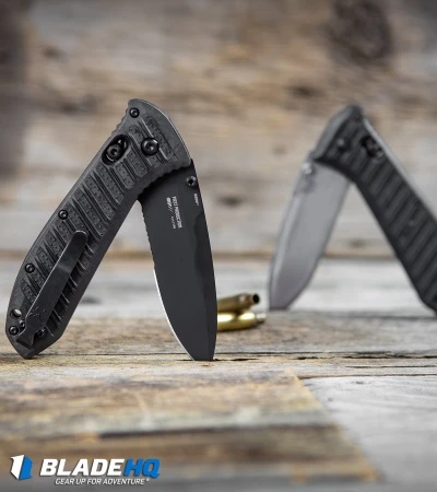 Benchmade Presidio II AXIS Lock Knife Black CF-Elite (3.72" Black Serr) 570SBK-1 7 Benchmade Presidio II AXIS Lock Knife Black CF-Elite (3.72" Black Serr) 570SBK-1 - Image 5