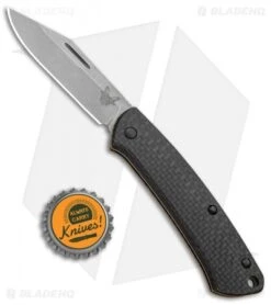 Benchmade Proper Clip Point Slip Joint Knife Carbon Fiber/FDE (2.8" SW) 318-2 -Benchmade Knife Shop Benchmade Proper CP SJ CF FDE SW 318 2 BHQ 97553 jr bottlecap