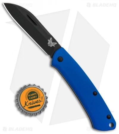 Benchmade Proper Slip Joint Knife Blue G-10 (2.8" Black) 319DLC-1801 6 Benchmade Proper Slip Joint Knife Blue G-10 (2.8" Black) 319DLC-1801 - Image 4