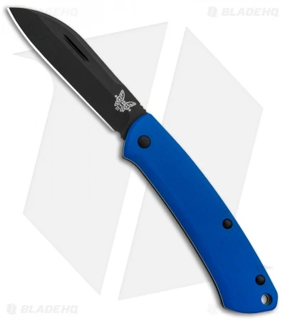 Benchmade Proper Slip Joint Knife Blue G-10 (2.8" Black) 319DLC-1801 3 Benchmade Proper Slip Joint Knife Blue G-10 (2.8" Black) 319DLC-1801
