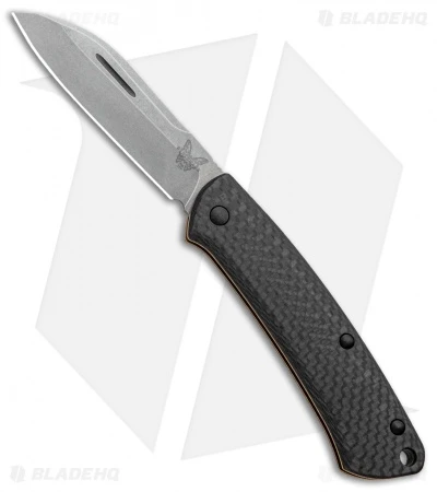 Benchmade Proper Sheepsfoot Slip Joint Knife Carbon Fiber/FDE (2.8" SW) 319-2 3 Benchmade Proper Sheepsfoot Slip Joint Knife Carbon Fiber/FDE (2.8" SW) 319-2