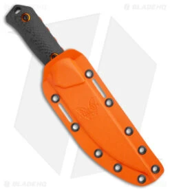Benchmade Raghorn Hunting Fixed Blade Knife Carbon Fiber (4" Orange) 15600OR -Benchmade Knife Shop Benchmade Raghorn Hunting Fixed Blade CF Orange BHQ 137229 jr sheath 3