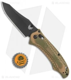 Benchmade Rift 950BK-1802 Limited Edition Knife OD/ Tan G-10 (3.67" Black) -Benchmade Knife Shop Benchmade Rift 950BK 1802 Limited Edition OD Tan G 10 BHQ 121753 jr bottlecap