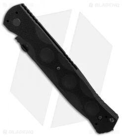 Benchmade SOCP Liner Lock Knife Black G-10 (4.47" Black Serr) 390SBK -Benchmade Knife Shop Benchmade SOCP Black G10 Black Serr BHQ 87889 er spine