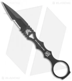 Benchmade SOCP Knife W/ Trainer Blade 178SBK-COMBO Black Sheath (3.22" Serr) -Benchmade Knife Shop Benchmade SOCP Knife Trainer Black Sheath Serr 178SBK COMBO BHQ 19609 jr knife