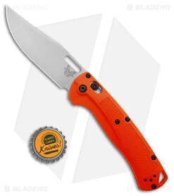 Benchmade Taggedout AXIS Lock Knife Orange Grivory (3.5" Stonewash) 15535 -Benchmade Knife Shop Benchmade Taggedout AXIS Lock Orange Grivory SW BHQ 137283 jr bottlecap