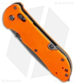 Benchmade Triage AXIS Lock Knife Orange G-10 (3.5" Black Serr) 916SBK-ORG -Benchmade Knife Shop Benchmade Triage AXIS Lock Knife Orange G 10 3.5 Black Serr 916SBK ORG BHQ 9699 LS Spine