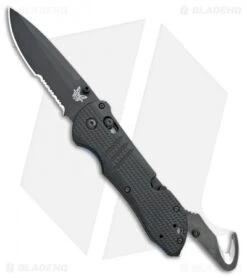 Benchmade Knife Shop -Benchmade Knife Shop Benchmade Triage Axis Lock black G 10 Black Serr 917SBK 1901 BHQ 105738 jr open