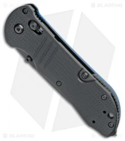 Benchmade 917SBK-1901 Triage Axis Lock Knife Black G-10 (3.4" Black Serr) -Benchmade Knife Shop Benchmade Triage Axis Lock black G 10 Black Serr 917SBK 1901 BHQ 105738 jr spine