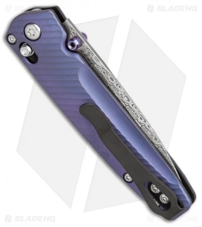 Benchmade Valet Gold Class AXIS Lock Knife Blue-Violet Ti (Damascus) 485-171 5 Benchmade Valet Gold Class AXIS Lock Knife Blue-Violet Ti (Damascus) 485-171 - Image 3