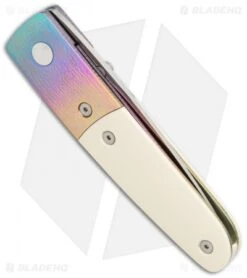 Vintage Benchmade Mel Pardue 850S Liner Lock Knife (2.8" Satin Serr) -Benchmade Knife Shop Benchmade Vintage Mel Pardue LL Serr 850S BHQ 37226 jr side