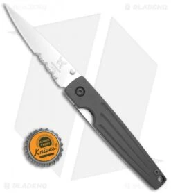 Vintage Benchmade Mini Spike 640S-BLK Liner Lock Knife (3.375" Satin Serr) -Benchmade Knife Shop Benchmade Vintage Mini Spike LL Serr 640S BLK BHQ 35739 jr bottlecap