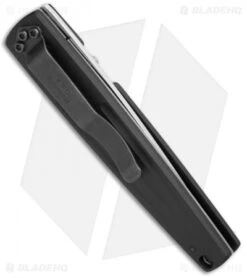 Vintage Benchmade Mini Spike 640S-BLK Liner Lock Knife (3.375" Satin Serr) -Benchmade Knife Shop Benchmade Vintage Mini Spike LL Serr 640S BLK BHQ 35739 jr side