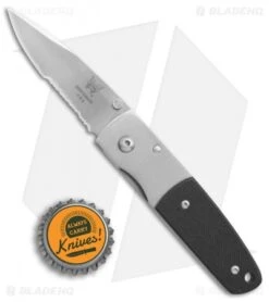 Vintage Benchmade 330 Mel Pardue Knife Ti/Black G-10 (2.4" Satin Serr) 9 Vintage Benchmade 330 Mel Pardue Knife Ti/Black G-10 (2.4" Satin Serr) -Benchmade Knife Shop Vintage Benchmade 330 Mel Pardue ti black G10 satin serr BHQ 71890 er size