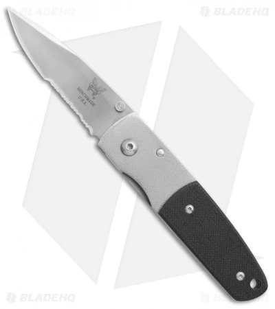 Vintage Benchmade 330 Mel Pardue Knife Ti/Black G-10 (2.4" Satin Serr) 3 Vintage Benchmade 330 Mel Pardue Knife Ti/Black G-10 (2.4" Satin Serr)