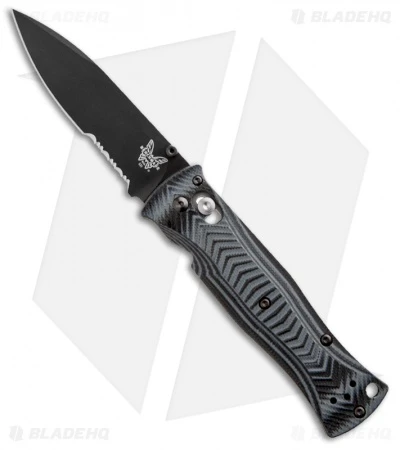 Benchmade Pardue Drop Point AXIS Lock Knife G-10 (3.25" Black Serr) 531SBK 3 Benchmade Pardue Drop Point AXIS Lock Knife G-10 (3.25" Black Serr) 531SBK