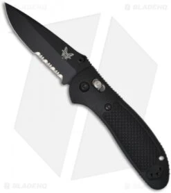Benchmade Griptilian AXIS Lock Knife Black (3.45" Black Serr) 551SBK