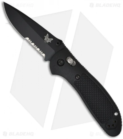 Benchmade Griptilian AXIS Lock Knife Black (3.45" Black Serr) 551SBK 3 Benchmade Griptilian AXIS Lock Knife Black (3.45" Black Serr) 551SBK
