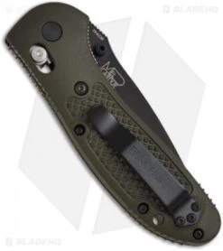 Benchmade Griptilian AXIS Lock Knife Olive Drab (3.45" Black Serr) 553SBKOD -Benchmade Knife Shop benchmade 553bkod griptilian tanto back 1