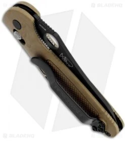 Benchmade Mini Griptilian AXIS Lock Knife Sand (2.91" Black) 555BKHGSN 7 Benchmade Mini Griptilian AXIS Lock Knife Sand (2.91" Black) 555BKHGSN -Benchmade Knife Shop benchmade 555bkhgsn mini grip black tan plain side