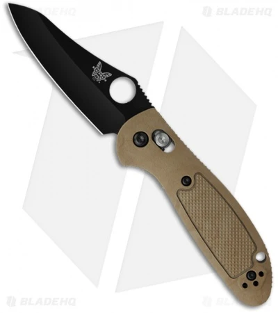 Benchmade Mini Griptilian AXIS Lock Knife Sand (2.91" Black) 555BKHGSN 3 Benchmade Mini Griptilian AXIS Lock Knife Sand (2.91" Black) 555BKHGSN