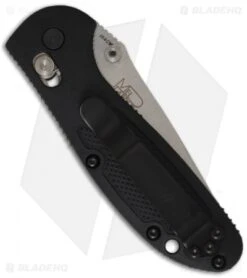 Benchmade Mini Griptilian Tanto AXIS Lock Knife Black (2.91" Satin) 557-154CM 5 Benchmade Mini Griptilian Tanto AXIS Lock Knife Black (2.91" Satin) 557-154CM -Benchmade Knife Shop benchmade 556 mini griptilian mdp new back