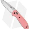 Benchmade Mini Griptilian AXIS Lock Knife Pink (2.91" Satin Serr) 556S-PNK-154CM -Benchmade Knife Shop benchmade 556s pnk mini griptilian