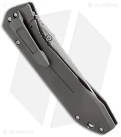 Benchmade 761 Titanium Monolock Knife (3.73" Satin) -Benchmade Knife Shop benchmade 761 titanium framelock m390 side