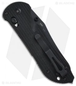 Benchmade Triage AXIS Lock Knife Black G-10 (3.5" Satin Serr) 916S 8 Benchmade Triage AXIS Lock Knife Black G-10 (3.5" Satin Serr) 916S -Benchmade Knife Shop benchmade 915bk triage back