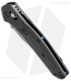 Benchmade 940-1 Osborne AXIS Lock Knife Carbon Fiber (3.4" Stonewash) S90V -Benchmade Knife Shop benchmade 940 1 osborne side blue liner