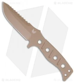 Benchmade 375 Adamas Fixed Blade Knife (4.20" Tan Plain) 375SN