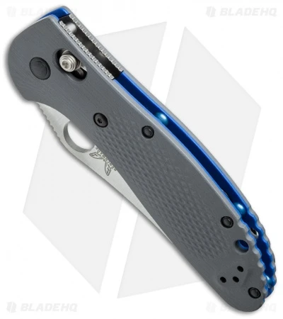 Benchmade Griptilian AXIS Lock Knife Gray/Blue G-10 (3.45" Satin) 550-1 4 Benchmade Griptilian AXIS Lock Knife Gray/Blue G-10 (3.45" Satin) 550-1 - Image 2
