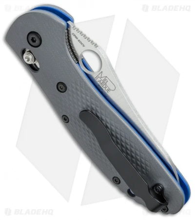 Benchmade Griptilian AXIS Lock Knife Gray/Blue G-10 (3.45" Satin) 550-1 5 Benchmade Griptilian AXIS Lock Knife Gray/Blue G-10 (3.45" Satin) 550-1 - Image 3