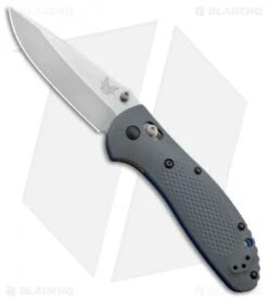 Benchmade Griptilian AXIS Lock Knife Gray/Blue G-10 (3.45" Satin) 551-1