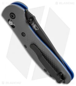 Benchmade Griptilian AXIS Lock Knife Gray/Blue G-10 (3.45" Black) 551BK-1 -Benchmade Knife Shop benchmade griptilian 551bk 1 side cm