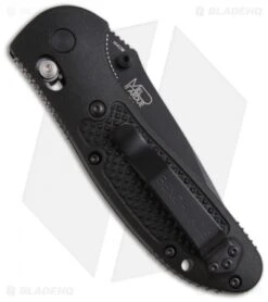 Benchmade Griptilian AXIS Lock Knife Black (3.45" Black) 551BK-S30V -Benchmade Knife Shop benchmade griptilian 551bk back
