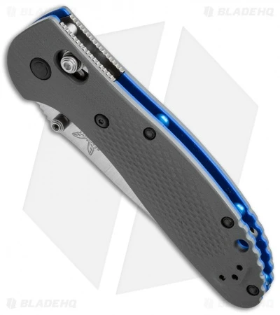 Benchmade Griptilian AXIS Lock Knife Gray/Blue G-10 (3.45" Satin Serr) 551S-1 4 Benchmade Griptilian AXIS Lock Knife Gray/Blue G-10 (3.45" Satin Serr) 551S-1 - Image 2