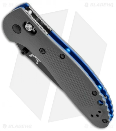 Benchmade Griptilian AXIS Lock Knife Gray/Blue G-10 (3.45" Black Serr) 551SBK-1 4 Benchmade Griptilian AXIS Lock Knife Gray/Blue G-10 (3.45" Black Serr) 551SBK-1 - Image 2
