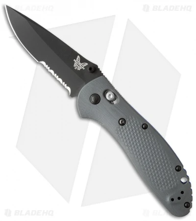 Benchmade Griptilian AXIS Lock Knife Gray/Blue G-10 (3.45" Black Serr) 551SBK-1 3 Benchmade Griptilian AXIS Lock Knife Gray/Blue G-10 (3.45" Black Serr) 551SBK-1
