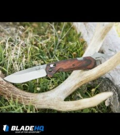 Benchmade Grizzly Creek Folder AXIS Lock Knife W/ Hook (3.5" Satin) 15060-2 -Benchmade Knife Shop benchmade grizzly creek 15060 2 BHQ 21346 antlers dl