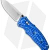 Benchmade Volli AXIS-Assist Knife Blue G-10 (3.26" Satin) 1000001-1601 -Benchmade Knife Shop benchmade volli 1000001 1601 cm