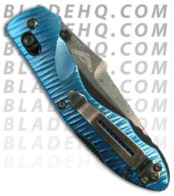 Benchmade Gold Class Kulgera Osborne Titanum Handle Damascus Blade Axis 930-91 -Benchmade Knife Shop benchmadegoldclasskulgeraback